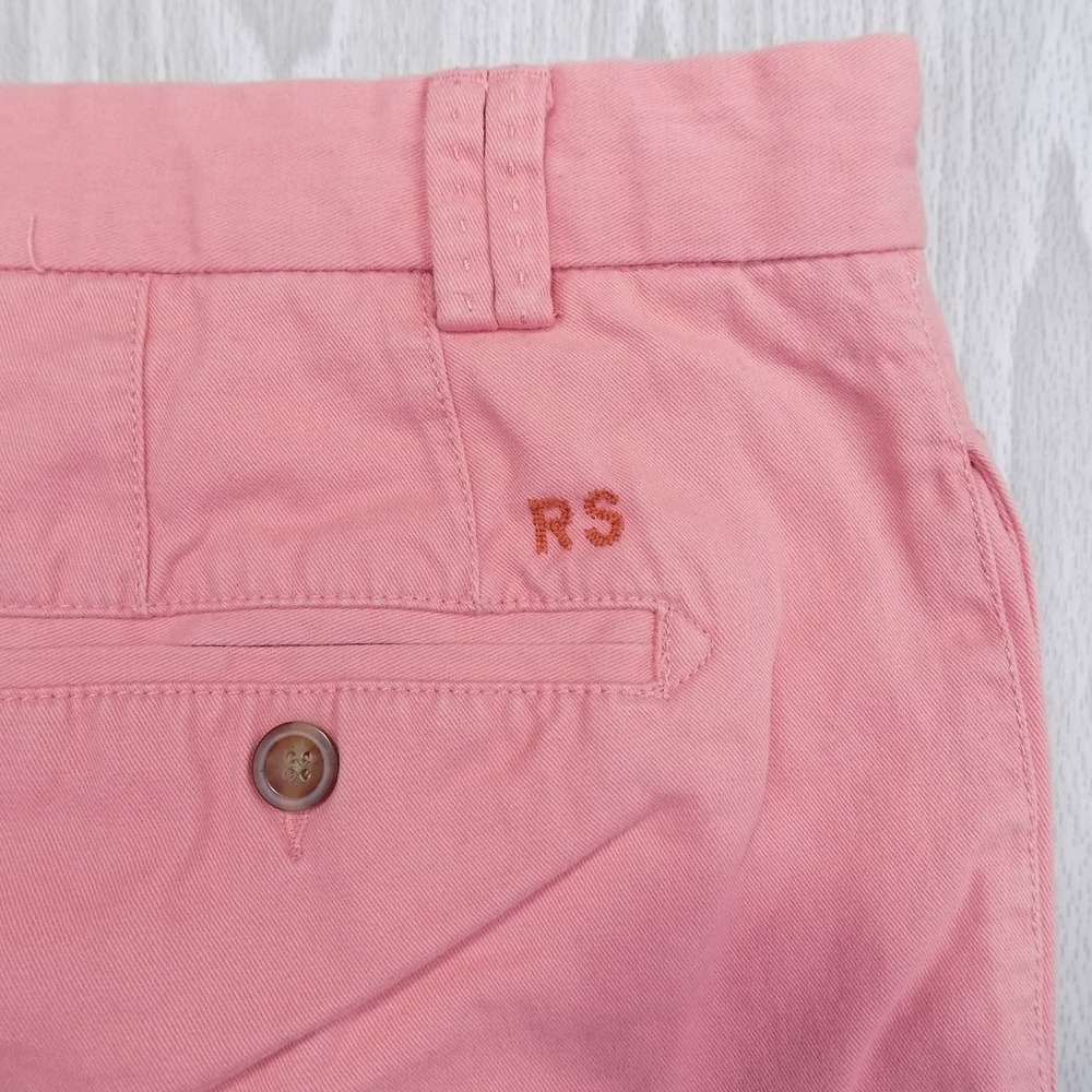 Reyn Spooner Chino Shorts Men's 32 Pink Cotton Flat Front Preppy Casual EUC